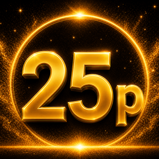 25p OK Credit