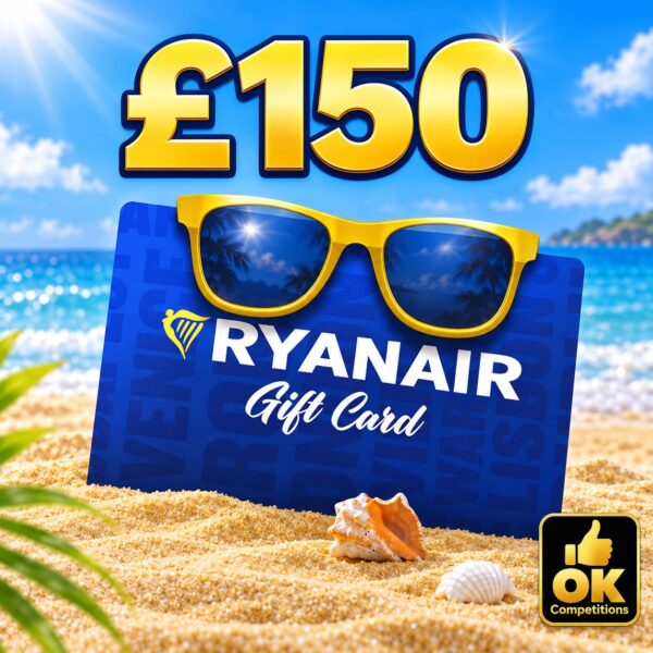 Win a Ryanair Gift Card - Valid for 12 months